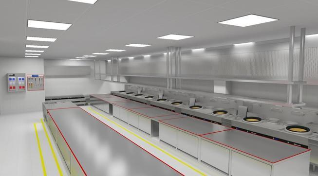 餐飲廚房設(shè)計(jì)平面圖紙